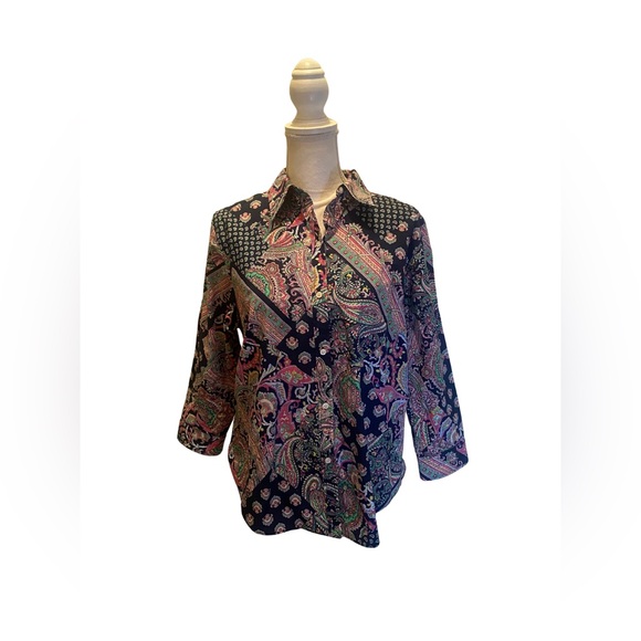 Ralph Lauren Tops - Lauren Ralph Lauren Paisley Print Blouse